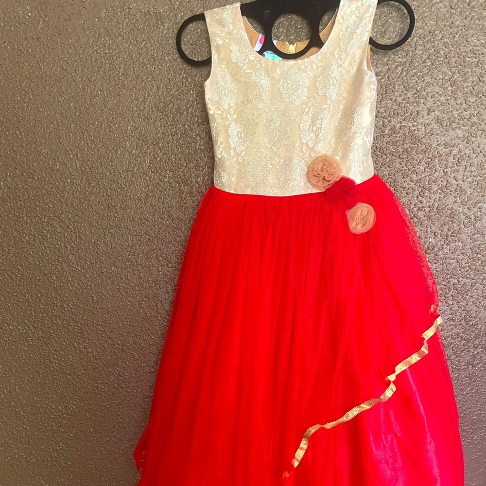 Red and Gold Dress